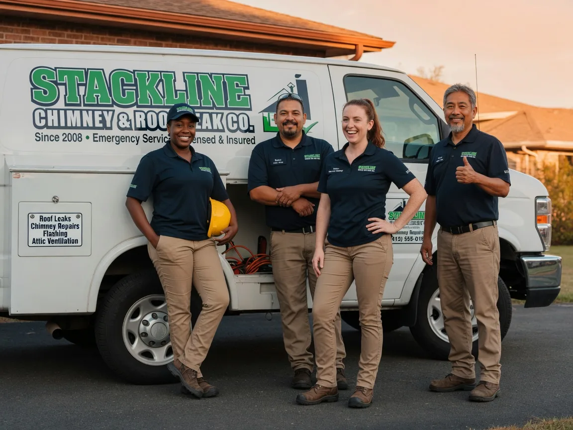 Chimney flashing repair company in Springville, PA